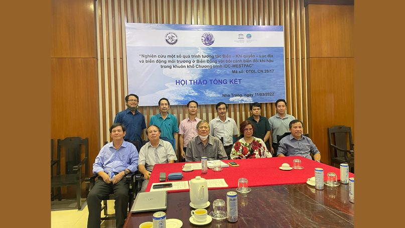 Hội thảo tổng kết đề tài “Nghiên cứu một số quá trình tương tác Biển – Khí quyển – Lục địa và biến động môi trường ở Biển Đông với bối cảnh biến đổi khí hậu trong khuôn khổ Chương trình IOC-WESTPAC” 