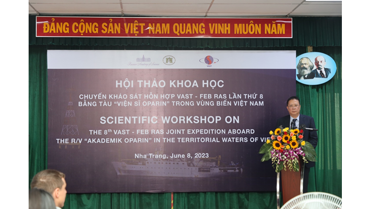 Hội thảo Khoa học Quốc tế về kết quả sơ bộ chuyến khảo sát lần thứ 8 bằng tàu viện sĩ Oparin trong vùng biển Việt Nam